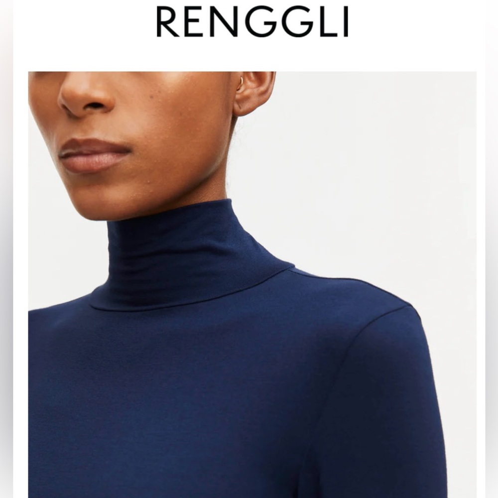 Morgan Stewart RENGGLI MOCKNECK in Oxford size Small